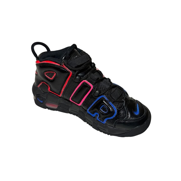 Nike Air More Uptempo TD Black Red Blue GS Youth‎ 4Y FD1012-001 - Picture 4 of 7